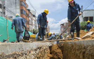 Obra de reposición de redes de la Calle 37 con Carrera 35b