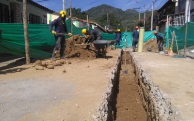 La Campiña recibió cambio de alcantarillado