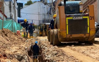 EMPAS avanza en reposición de redes de alcantarillado en Girón